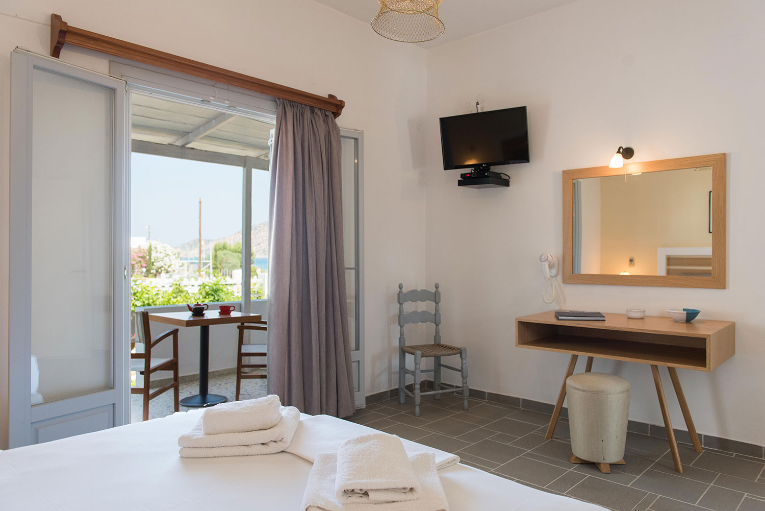 Accommodation at Sifnos, room interior